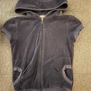 Juicy Couture Charcoal Hooded Vest